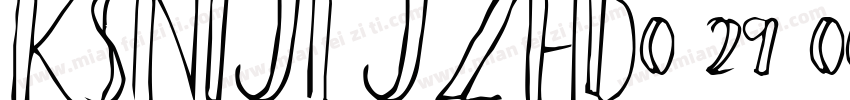 KSNIJLJZHD0 29 00字体转换